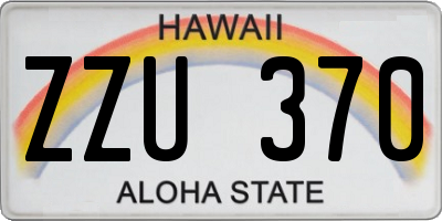 HI license plate ZZU370