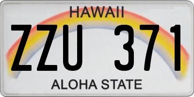 HI license plate ZZU371