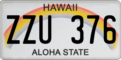 HI license plate ZZU376