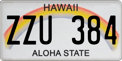 HI license plate ZZU384