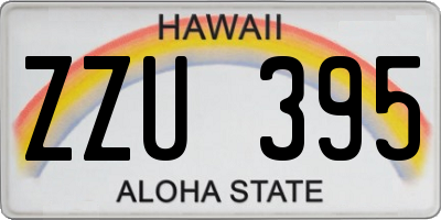 HI license plate ZZU395