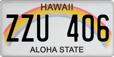 HI license plate ZZU406