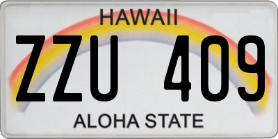 HI license plate ZZU409