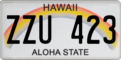 HI license plate ZZU423