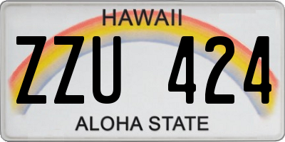 HI license plate ZZU424