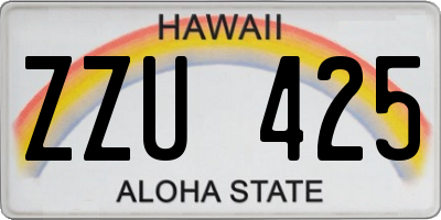 HI license plate ZZU425