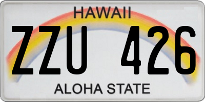 HI license plate ZZU426