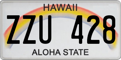 HI license plate ZZU428