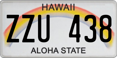 HI license plate ZZU438