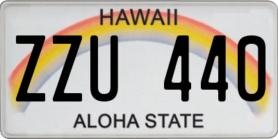 HI license plate ZZU440