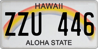 HI license plate ZZU446