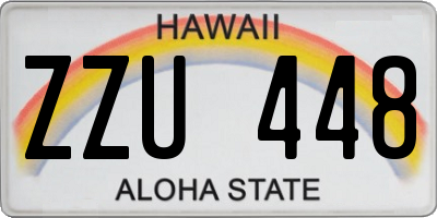 HI license plate ZZU448