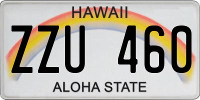 HI license plate ZZU460