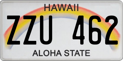 HI license plate ZZU462