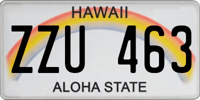 HI license plate ZZU463