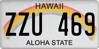 HI license plate ZZU469