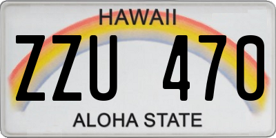 HI license plate ZZU470