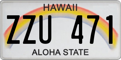 HI license plate ZZU471