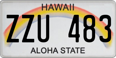 HI license plate ZZU483