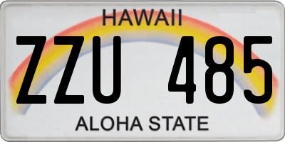 HI license plate ZZU485