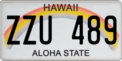 HI license plate ZZU489