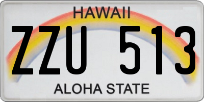 HI license plate ZZU513