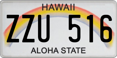 HI license plate ZZU516