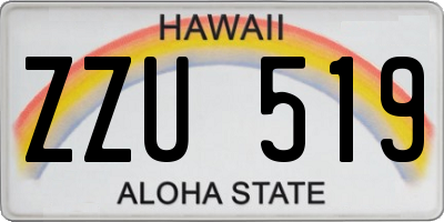 HI license plate ZZU519