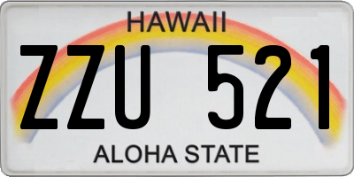 HI license plate ZZU521