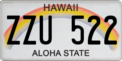 HI license plate ZZU522