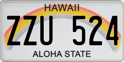 HI license plate ZZU524