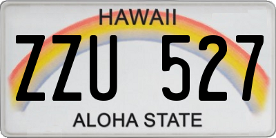 HI license plate ZZU527