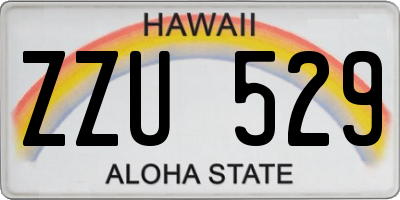 HI license plate ZZU529