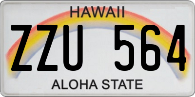 HI license plate ZZU564