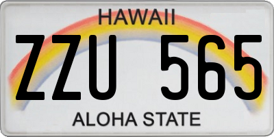 HI license plate ZZU565