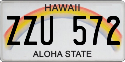 HI license plate ZZU572