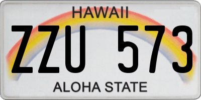 HI license plate ZZU573