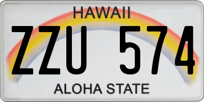 HI license plate ZZU574