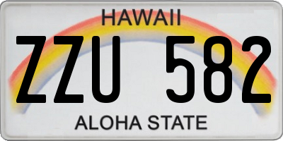 HI license plate ZZU582