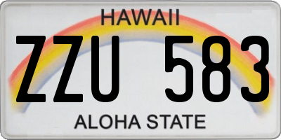 HI license plate ZZU583