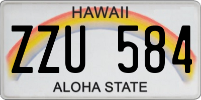 HI license plate ZZU584