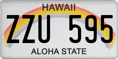 HI license plate ZZU595