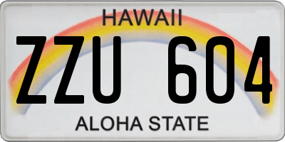 HI license plate ZZU604