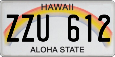 HI license plate ZZU612