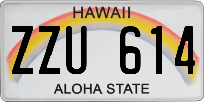 HI license plate ZZU614