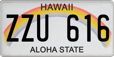 HI license plate ZZU616