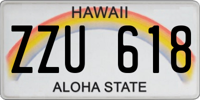 HI license plate ZZU618