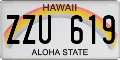 HI license plate ZZU619