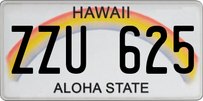 HI license plate ZZU625