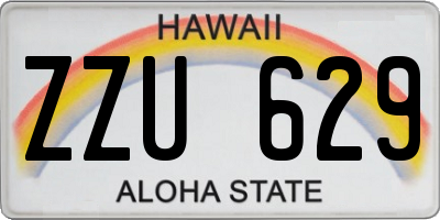 HI license plate ZZU629